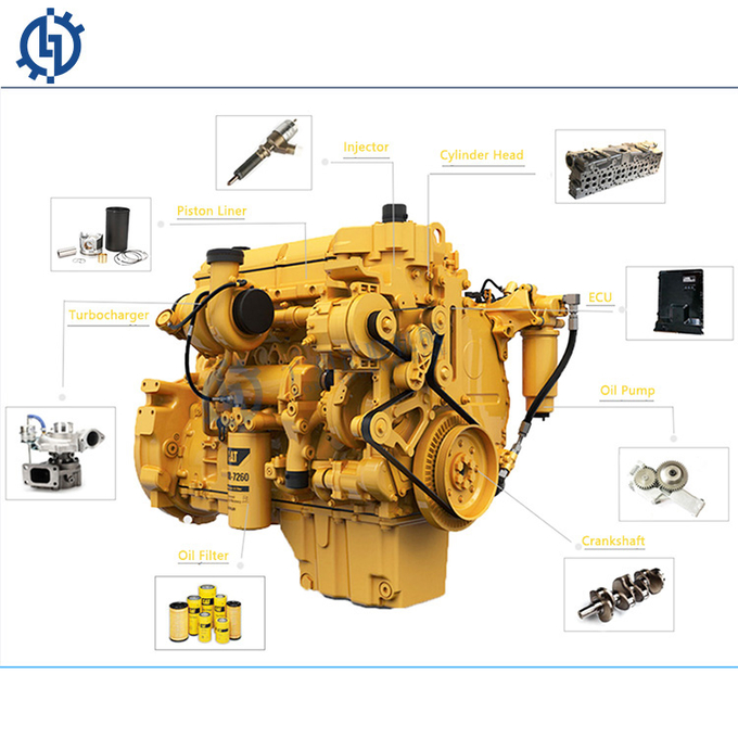 掘削機PC400-8の機械類エンジン アセンブリ建設機械パート1のための完了された6D125-6エンジン