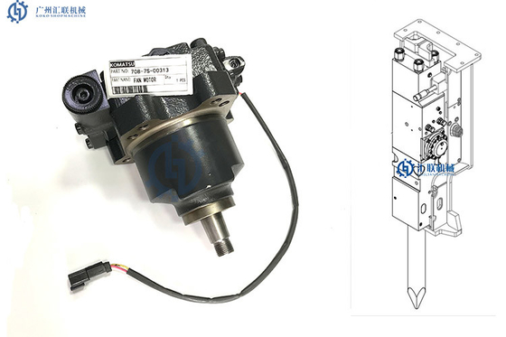 SK320小松の油圧ポンプモーターは708-7S-00313ファン ポンプを分ける